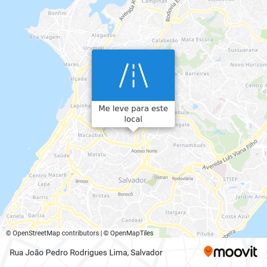 Rua João Pedro Rodrigues Lima mapa