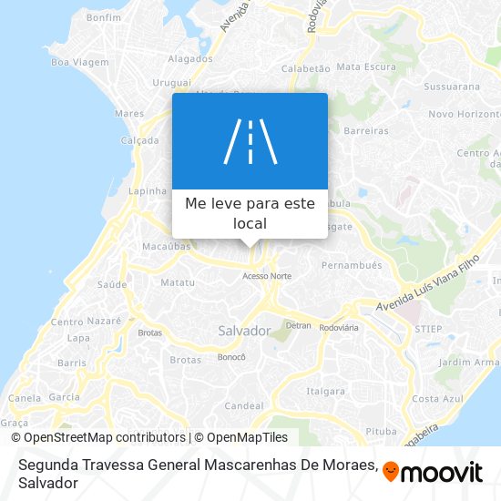 Segunda Travessa General Mascarenhas De Moraes mapa