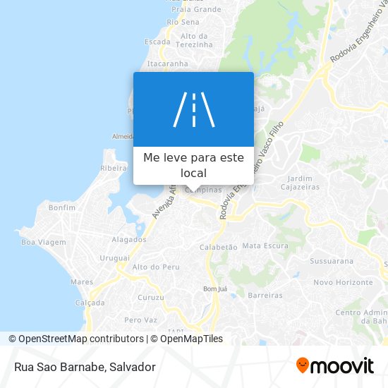 Rua Sao Barnabe mapa