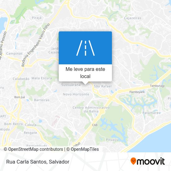 Rua Carla Santos mapa