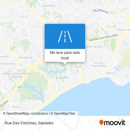 Rua Das Conchas mapa