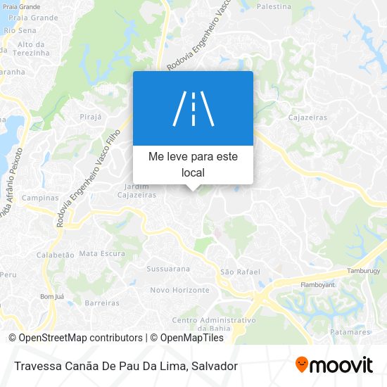 Travessa Canãa De Pau Da Lima mapa