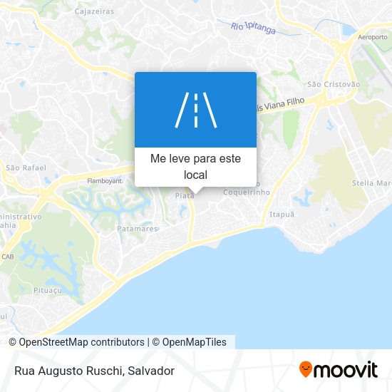 Rua Augusto Ruschi mapa