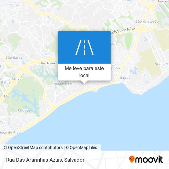 Rua Das Ararinhas Azuis mapa