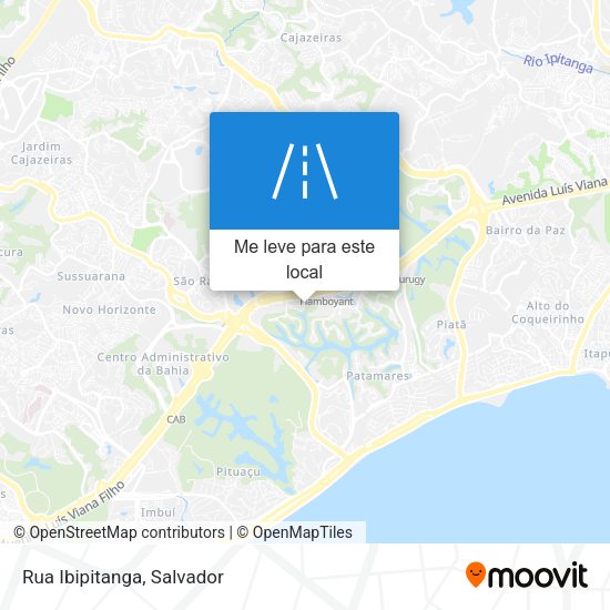 Rua Ibipitanga mapa