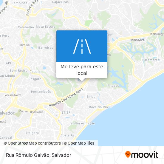 Rua Rômulo Galvão mapa