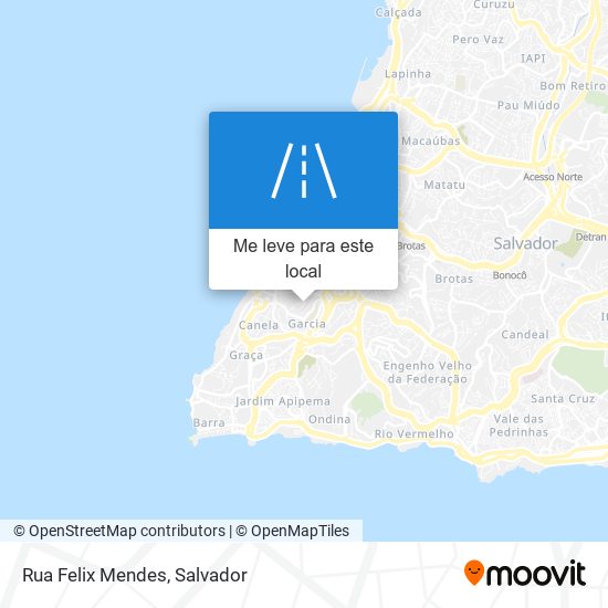 Rua Felix Mendes mapa