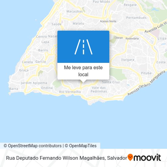 Rua Deputado Fernando Wilson Magalhães mapa
