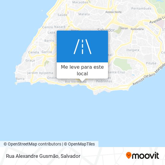 Rua Alexandre Gusmão mapa