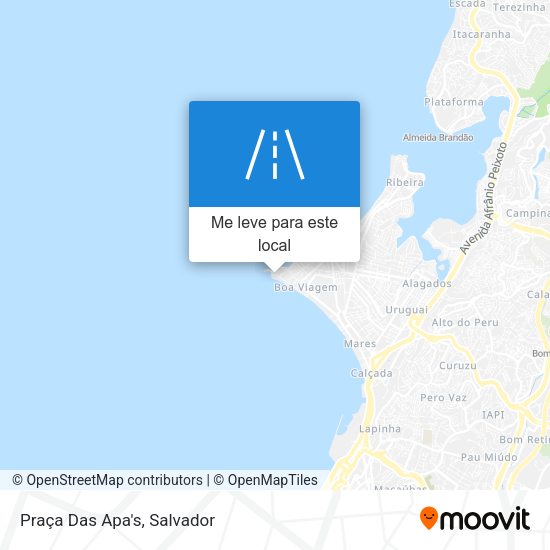 Praça Das Apa's mapa