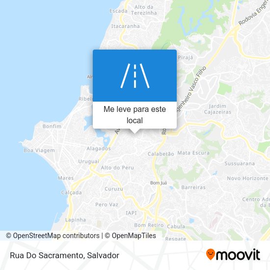 Rua Do Sacramento mapa