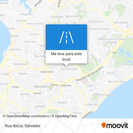 Rua Ibicuí mapa