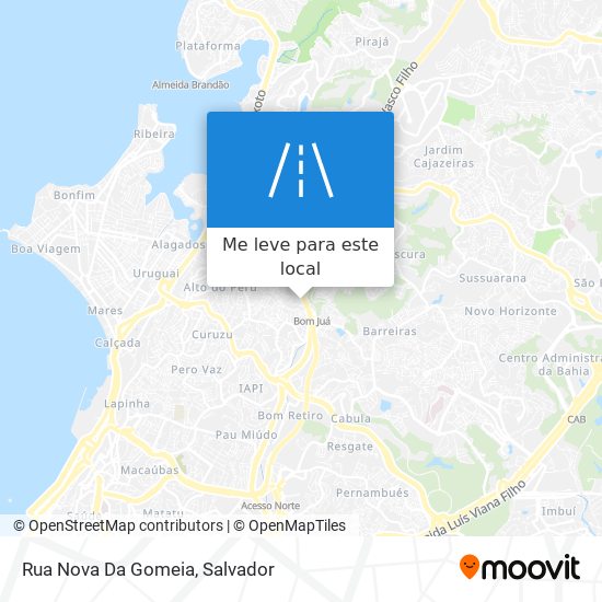 Rua Nova Da Gomeia mapa