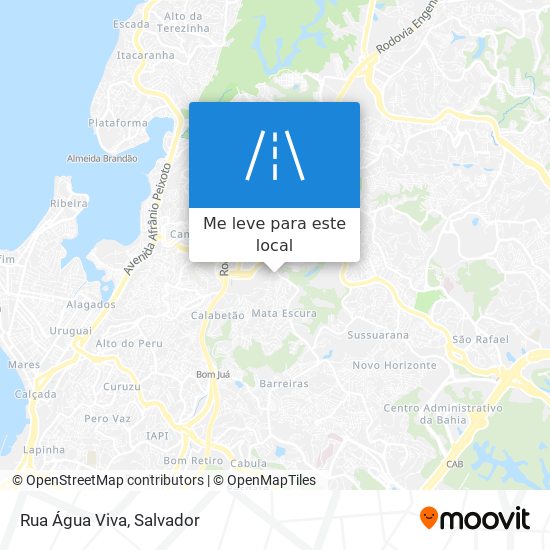 Rua Água Viva mapa