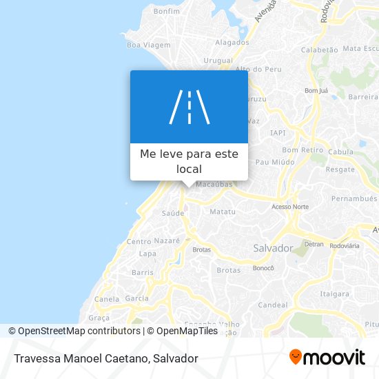 Travessa Manoel Caetano mapa