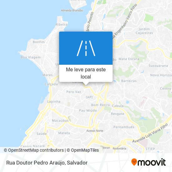 Rua Doutor Pedro Araújo mapa