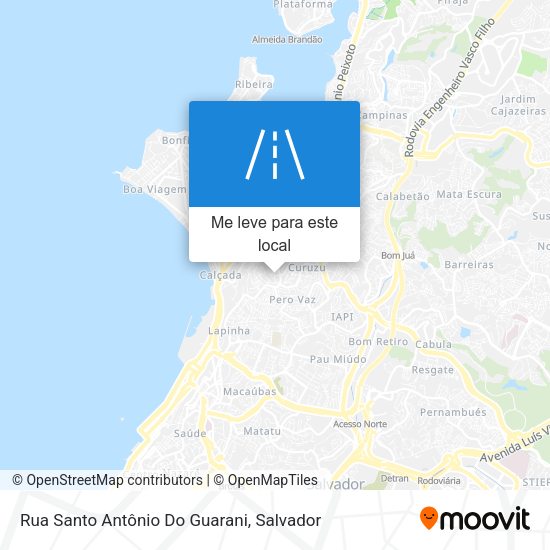 Rua Santo Antônio Do Guarani mapa