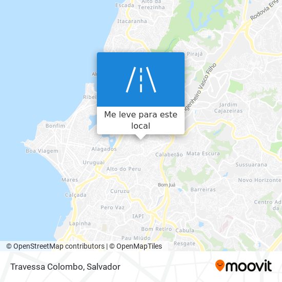 Travessa Colombo mapa