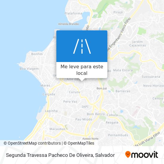 Segunda Travessa Pacheco De Oliveira mapa