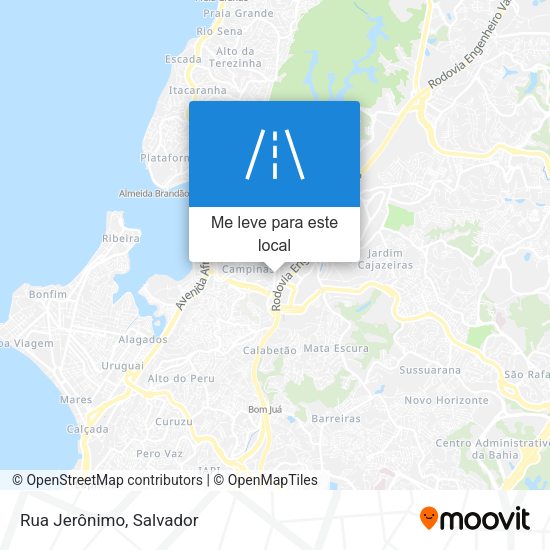Rua Jerônimo mapa
