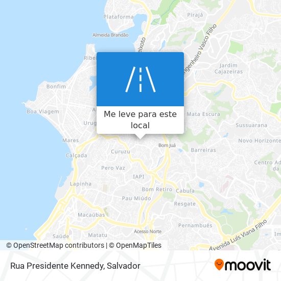 Rua Presidente Kennedy mapa