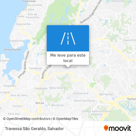 Travessa São Geraldo mapa