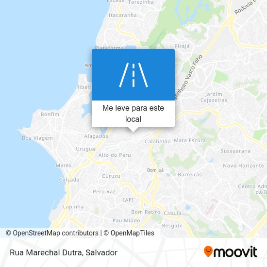 Rua Marechal Dutra mapa