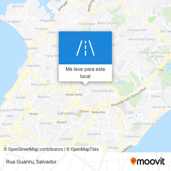 Rua Guariru mapa