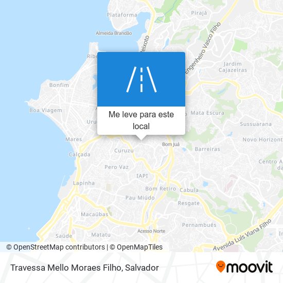 Travessa Mello Moraes Filho mapa