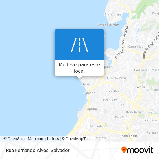 Rua Fernando Alves mapa