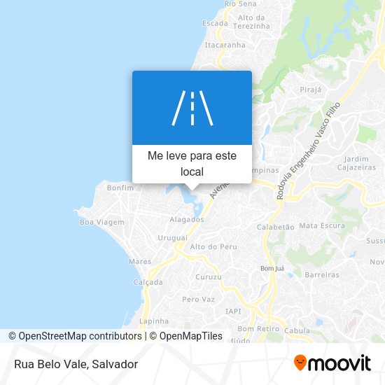Rua Belo Vale mapa