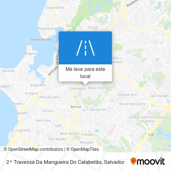 2ᵃ Travessa Da Mangueira Do Calabetão mapa