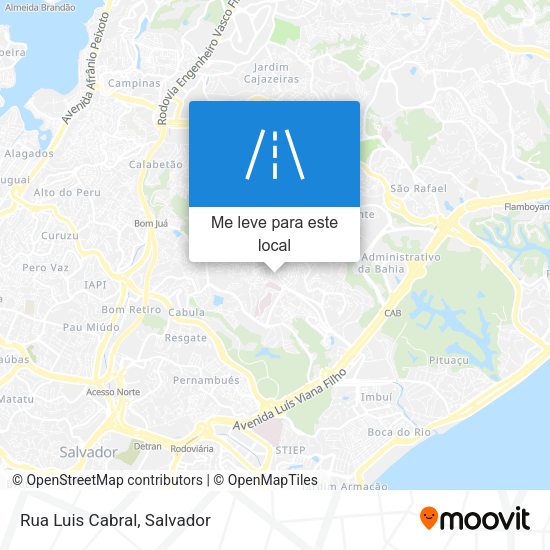 Rua Luis Cabral mapa