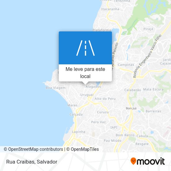 Rua Craibas mapa