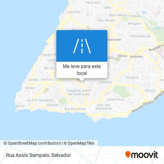 Rua Assis Sampaio mapa