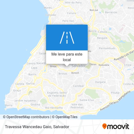 Travessa Wancedau Gaio mapa