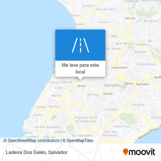 Ladeira Dos Galés mapa