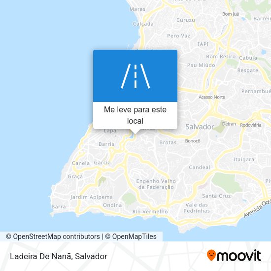 Ladeira De Nanã mapa