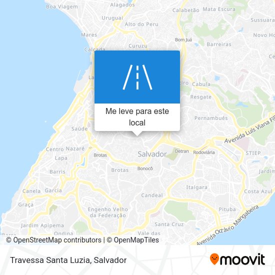 Travessa Santa Luzia mapa