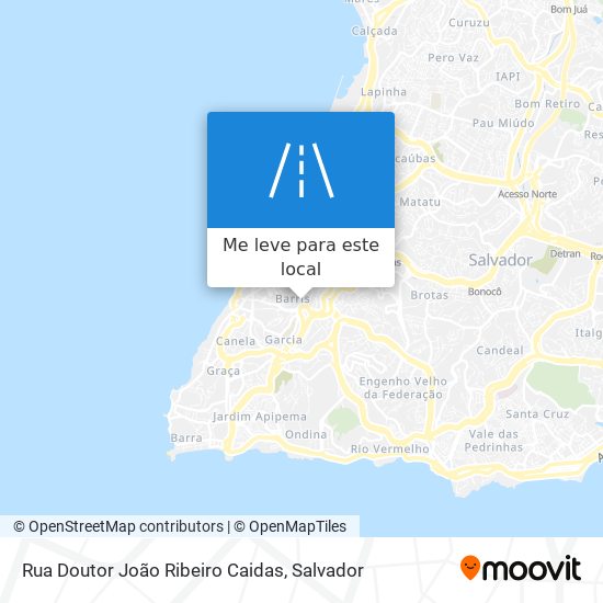 Rua Doutor João Ribeiro Caidas mapa