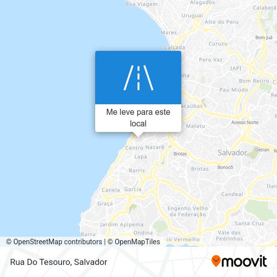 Rua Do Tesouro mapa