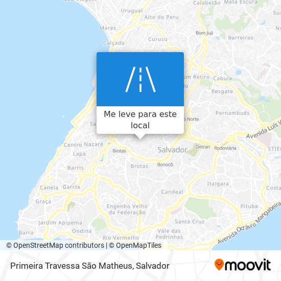 Primeira Travessa São Matheus mapa