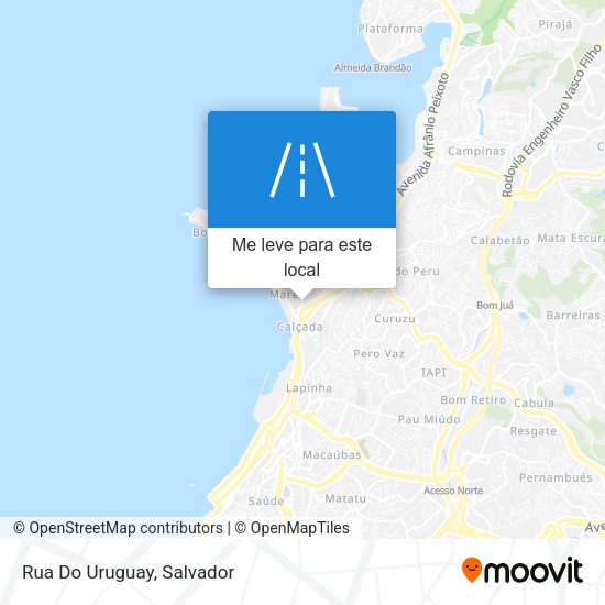 Rua Do Uruguay mapa