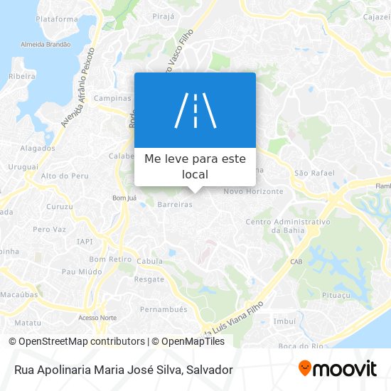 Rua Apolinaria Maria José Silva mapa