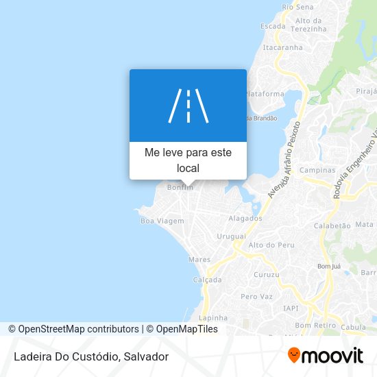Ladeira Do Custódio mapa