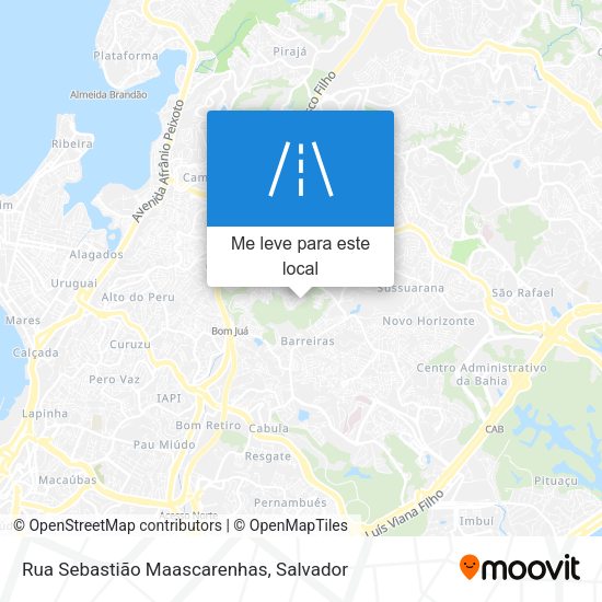 Rua Sebastião Maascarenhas mapa
