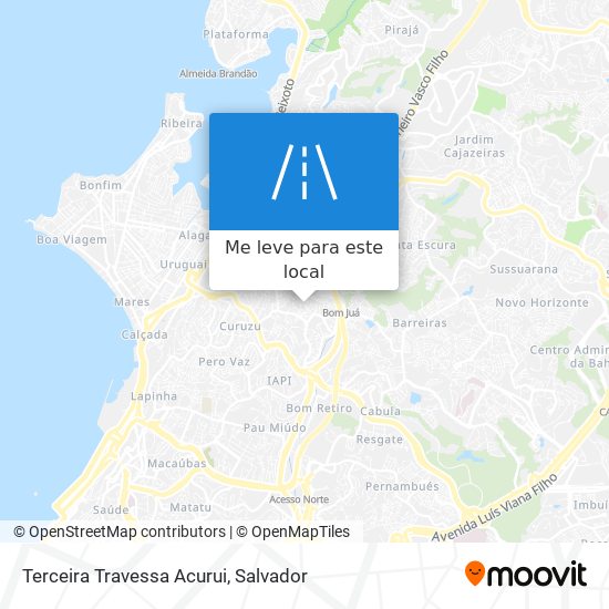 Terceira Travessa Acurui mapa