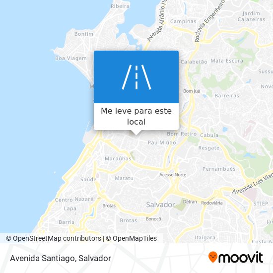 Avenida Santiago mapa