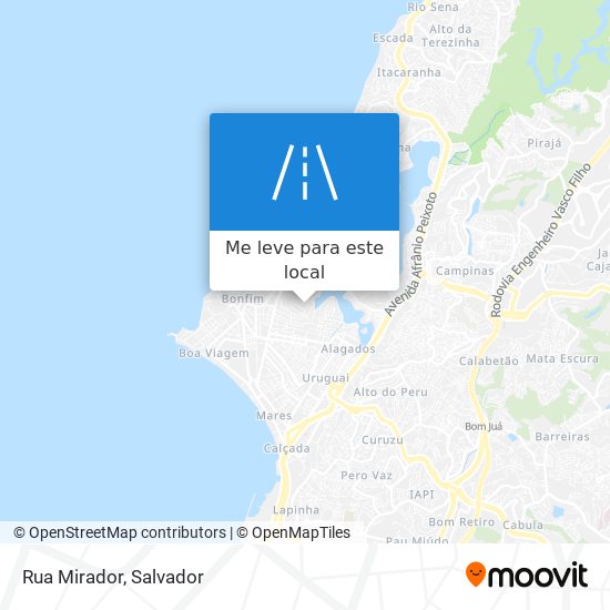 Rua Mirador mapa