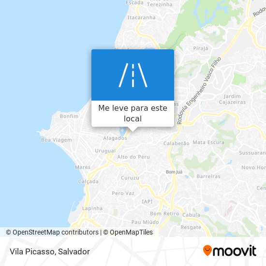 Vila Picasso mapa